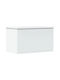 vidaXL Wooden Storage Box with Lid White 60x35x35cm 1pcs