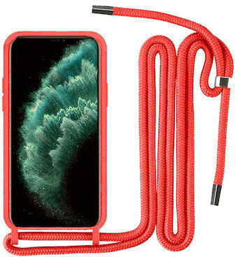 Back Cover Σιλικόνης με Λουράκι Κόκκινο (OnePlus 10T)