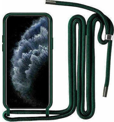 Back Cover Silicone with Strap Green (Redmi 13 / Poco M6 4G)