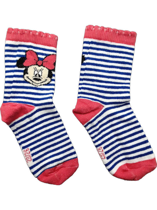 Disney Παιδικές Κάλτσες Minnie Blue, White, Pink