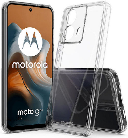 Crong Back Cover Πλαστικό Διάφανο (Moto G34)
