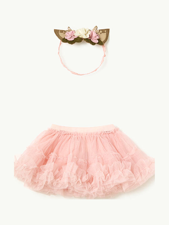 Mayoral Kids' Tulle Skirt Pink