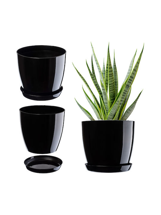 Kadax Flower Pot in Black Color 137165