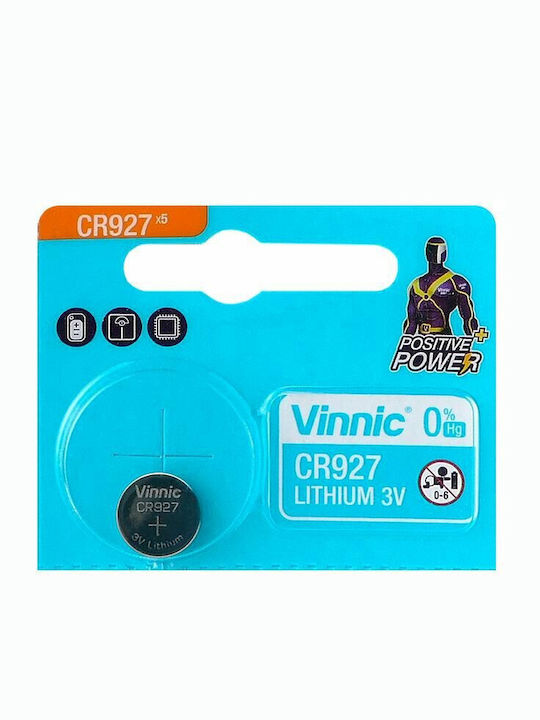 Vinnic Μπαταρία Λιθίου Ρολογιών CR927 3V 1τμχ