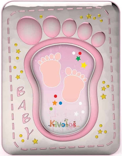 Slevori Kinder Bilderrahmen Versilbert Rosa