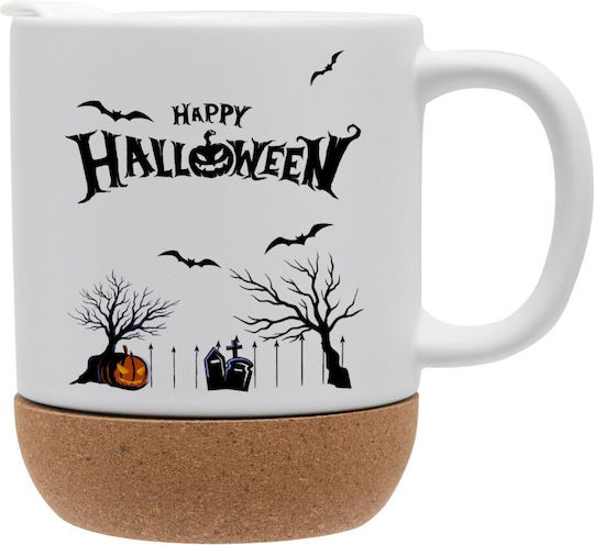Koupakoupa Happy Halloween Cemetery Becher Keramik mit Deckel 330ml