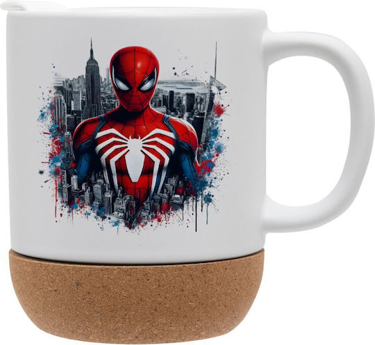 Koupakoupa Spiderman City Becher Keramik mit Deckel 330ml