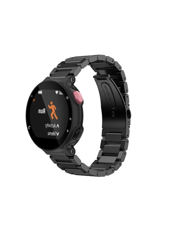 Метална каишка от неръждаема стомана за Garmin Forerunner 220 230 235 630 620 735 Черна