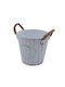 Uncle George Planter Metal White 17.5x17.5x15cm.