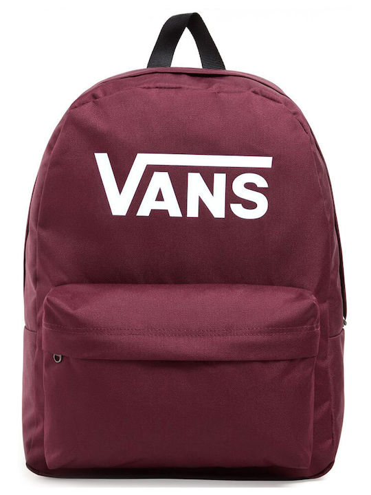 Vans Old Skool Σχολική Τσάντα Πλάτης Γυμνασίου - Λυκείου Μπορντό 22lt