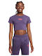 Παιδικό Crop Top Κοντομάνικο Μωβ Sportswear Trend Baby