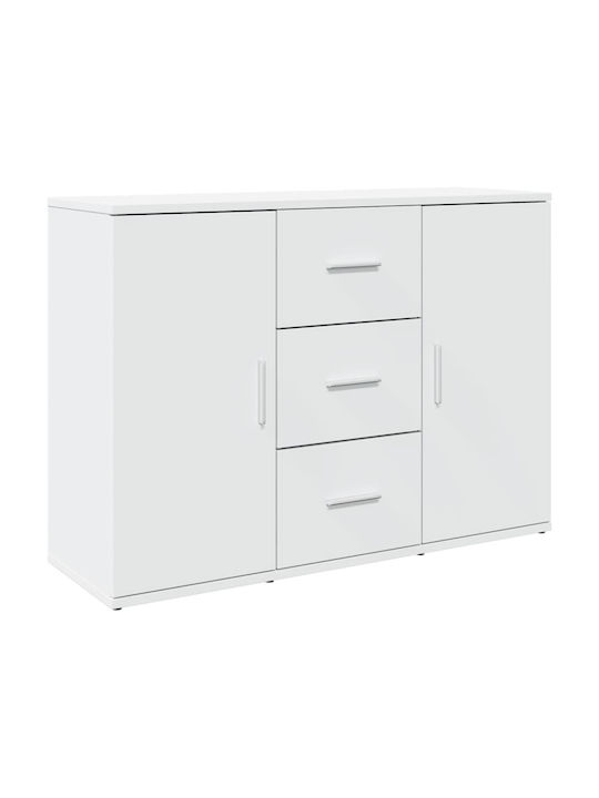 Sideboard Ντουλάπι Wooden with Drawers White 90.5x29.5x65cm