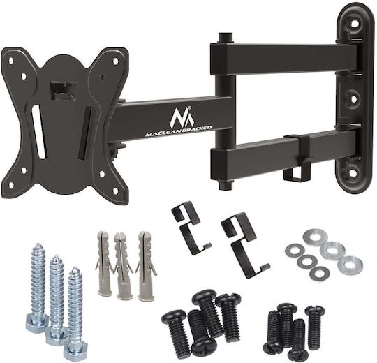 Maclean Energy MC-417 Wandhalterung für Fernseher bis 32" und 30kg Schwarz