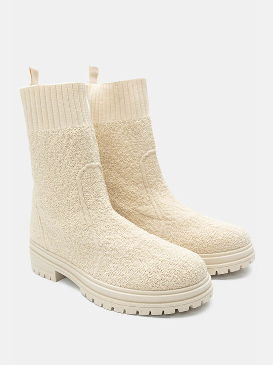 Luigi Damen Knöchelstiefel Beige