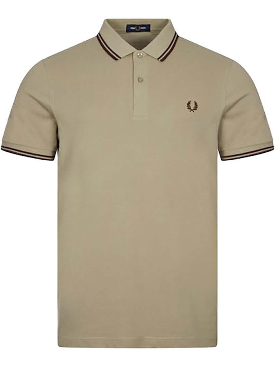 Fred Perry Ανδρική Αθλητική Μπλούζα Κοντομάνικη Polo Γκρι