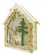 Beleuchtet Weihnachtliche Holz Figur Rentier Braun