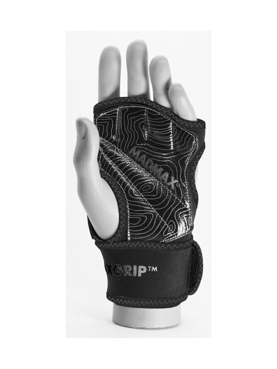 MadMax MaxGrip Men's Black Gym Sports Gloves