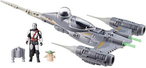 Фигура за Действие The Mandalorian Star Wars Mandalorian Fighter N1 and figurine