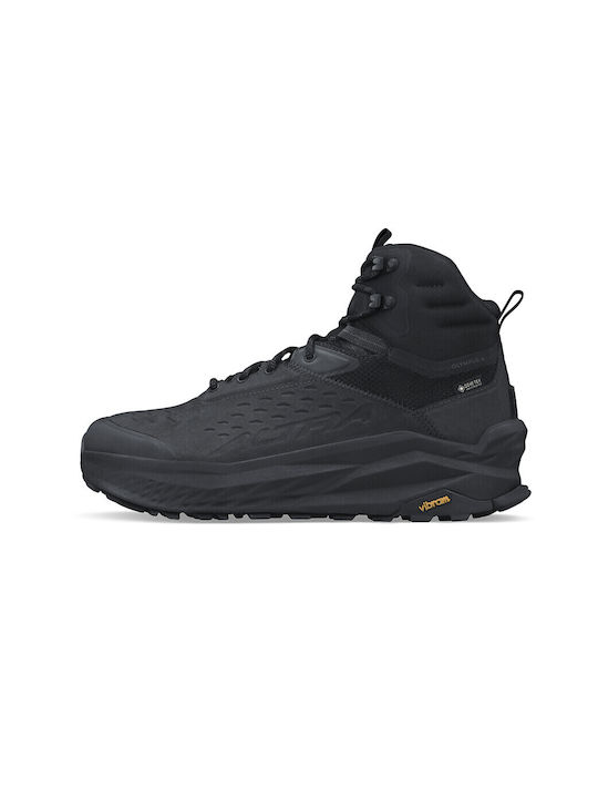 Altra Olympus Men's Hiking Boots Waterproof with Gore-Tex Membrane Black