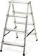 Kadax Leiter Aluminium mit 4 Stufen