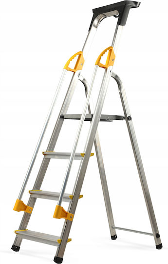 Kadax Leiter Aluminium mit 4 Stufen