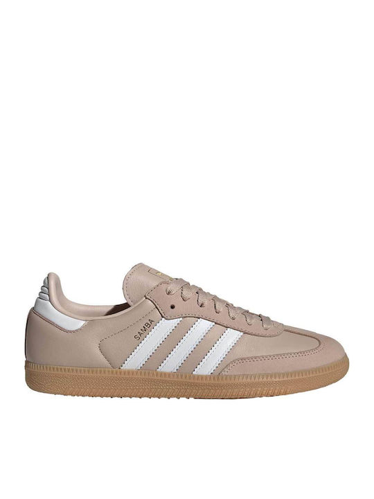 Samba Og Γυναικεία Sneakers Wonder Taupe / Ftw White / Gold Metallic