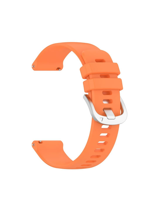 Flüssiges Glänzendes Silikonarmband Silberne Schnalle für Xiaomi Watch S1 46mm Watch S1 Active 47mm Orange