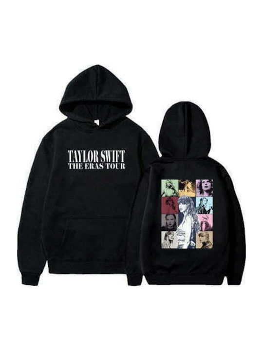 Pegasus Taylor Swift - The Eras Tour Γυναικείο Φούτερ με Κουκούλα Μαύρο