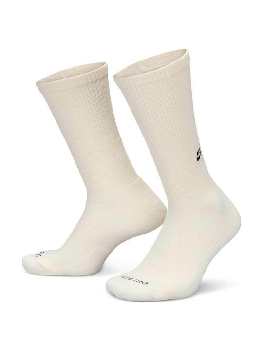 Nike Everyday Cushioned Αθλητικές Κάλτσες Μπεζ 2 Ζεύγη