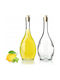 Kadax Set 2 Pieces General Use Glass Jars with Cork Transparent 500ml 2 Pieces