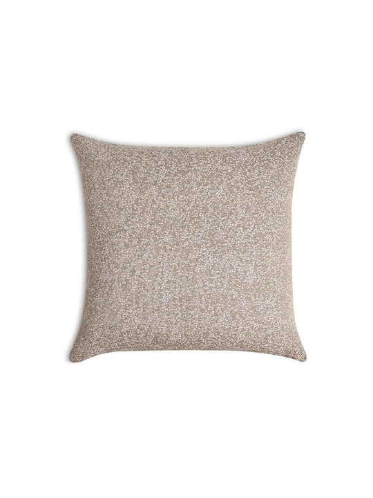 Bed&Bath Διακοσμητική Μαξιλαροθήκη από 100% Βαμβάκι Μπεζ 57x57εκ.