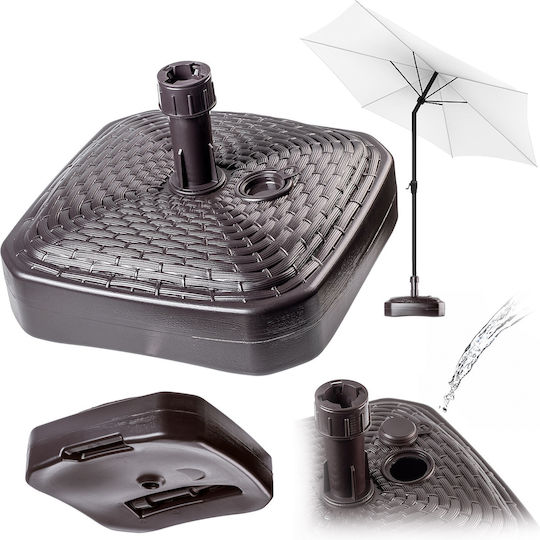 Kadax Umbrella Stand made of Plastic in Brown Color 39x39cm