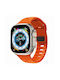 Orso Каишка Силикон Оранжев (Apple Watch 44/45/46mm/Ultra 49mm)