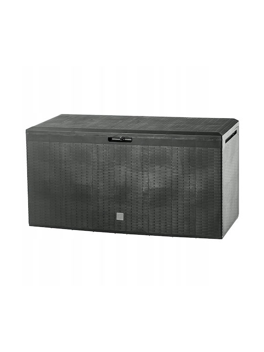 Kadax Cutie de depozitare pentru exterior Plastic 290lt Gri L114xW47xH59.5buc