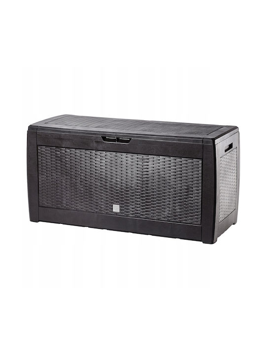 Kadax Cutie de depozitare pentru exterior Plastic 310lt Maro L119xW48xH60buc
