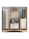 1k1f Entry Furniture with Shoe Rack Artisan Oak-cashmere 60x40x103cm