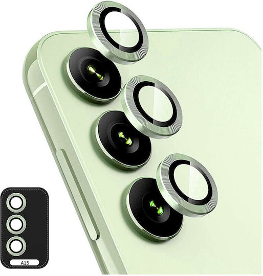 Camera Protection Tempered Glass Green for the Samsung Galaxy A15 4G / 5G