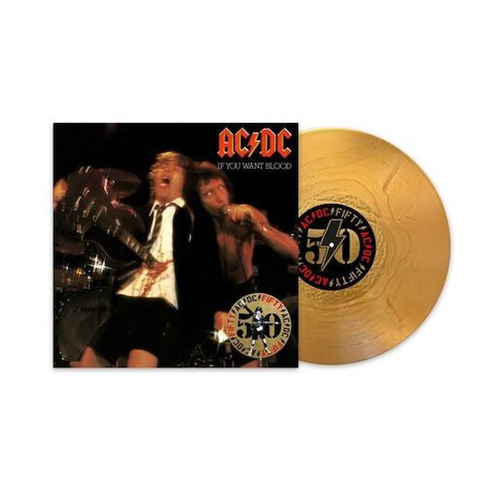 Ac Dc If You Want Blood You've Got It 50th Anniversary Gold 1 Vinyl