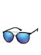 Montana Eyewear Bărbătești Ochelari de soare cu Negru Cadru și Albastru Polarized Oglindă Lentilă