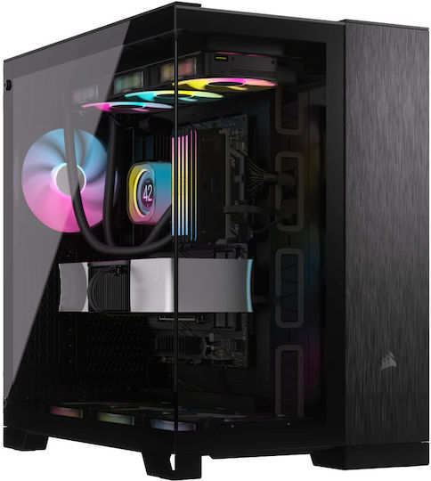 Corsair 6500X Gaming Middle Tower Carcasă Calculator cu Fereastră Laterală Black/Obsidian Aluminum