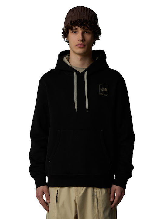 The North Face Coordinates Men's Sweatshirt with Hood and Pockets Black