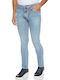 Pantaloni Jeans pentru Bărbați cu Croială Slim Tapered Light Marble