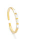 Radiant Damen Ring aus Stahl Vergoldet