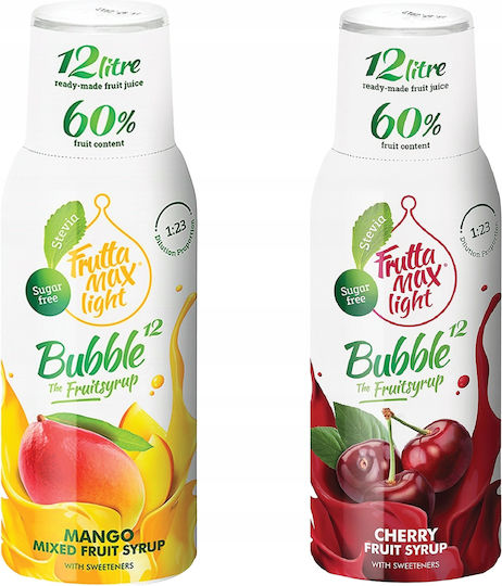 Sirop Fruttamax Mango Light 500ml + Cireșe Light 500ml 2 Bucăți