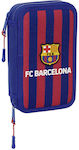 F.c Barcelona Double Pencil Case 28pcs 8412688571697