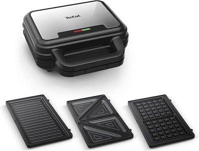 Tefal Sandwich Maker with Removable Plates for for 2 Sandwiches Sandwiches 700W Black