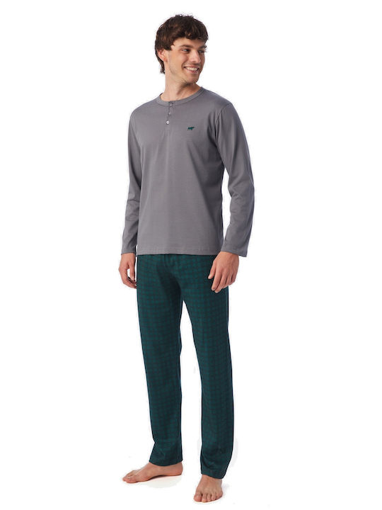 Minerva Men's Summer Pajamas Set GRI