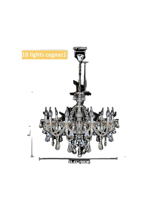 Chandelier with Crystals 90cm