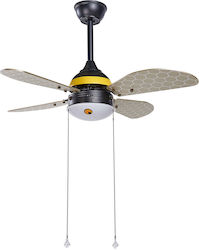 Beliani Dolores 95cm με Φως Black Yellow Grey Beliani Dolores 95cm με Φως Black Yellow Grey