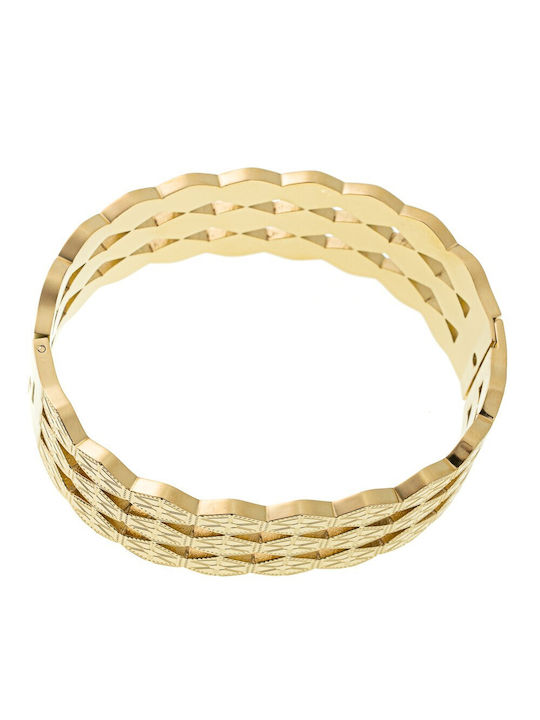 Steel Bracelet Cuff Design 4020229 Gold Gold